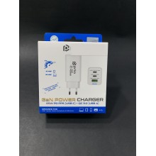 Prio 65W GaN Power Wall Charger с USB-C PD/PPS и USB-A QC3.0