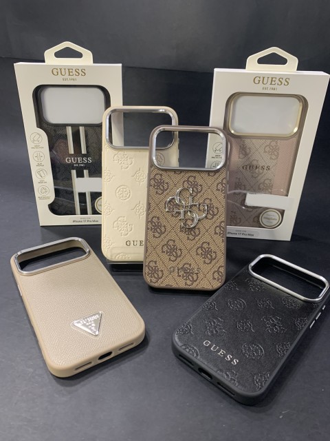 Guess Leather Magnetic Кейс за iPhone 17 Pro Max